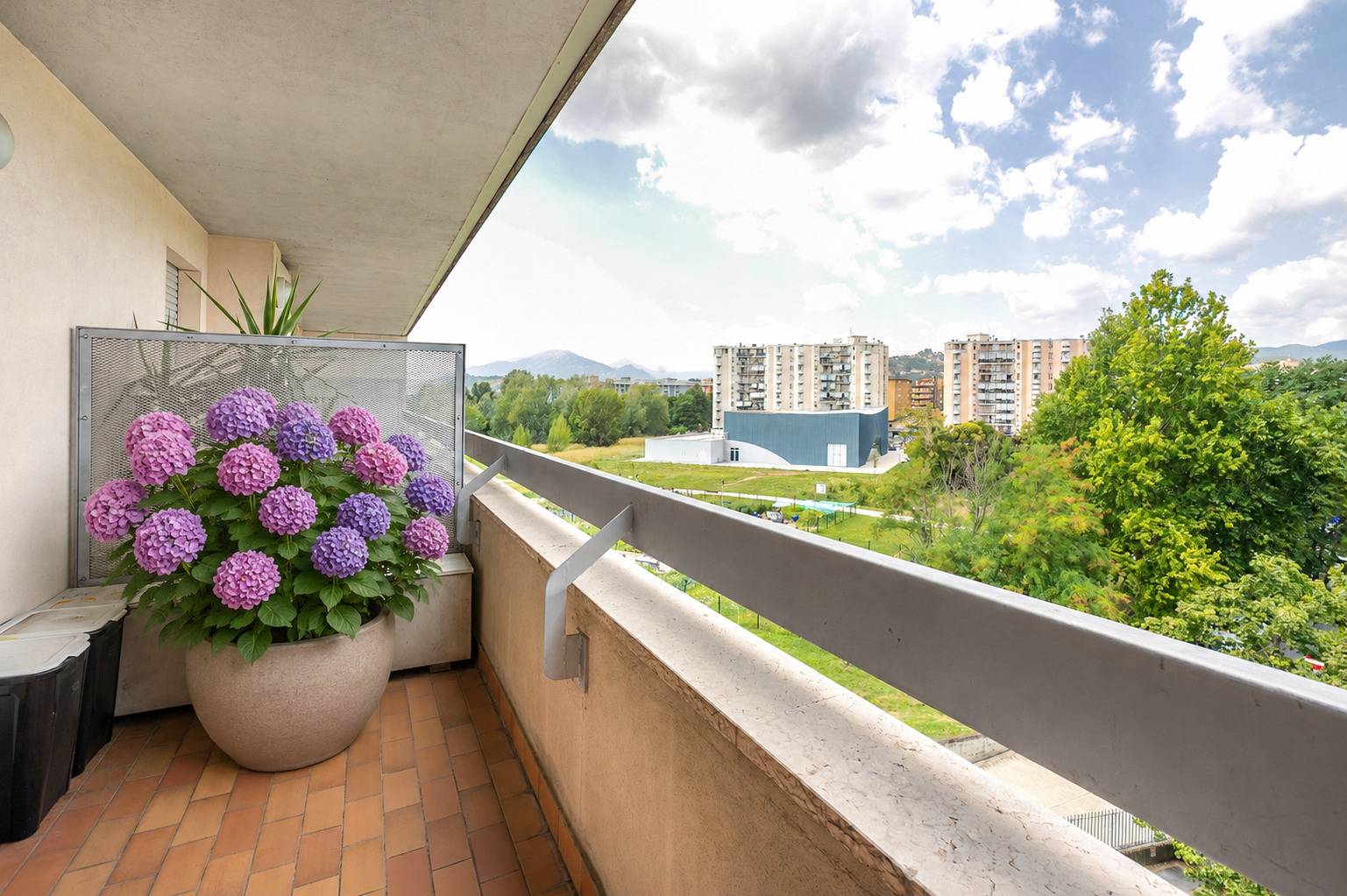 Grande Bilocale, Arredato Finemente, con Cucina Separata, Balcone, Terrazza Vivibile, Cantina e Box.